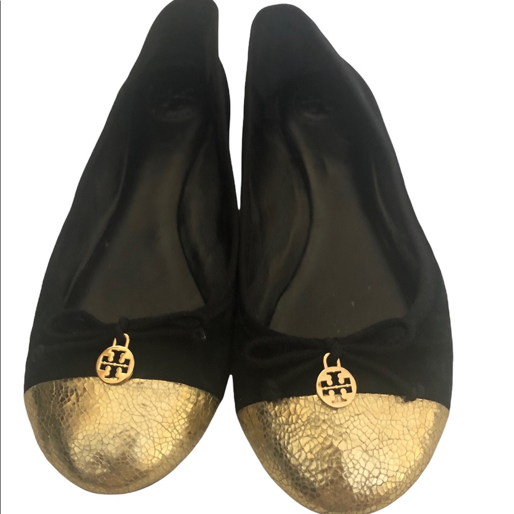 Tory Burch Black Ballet Flats